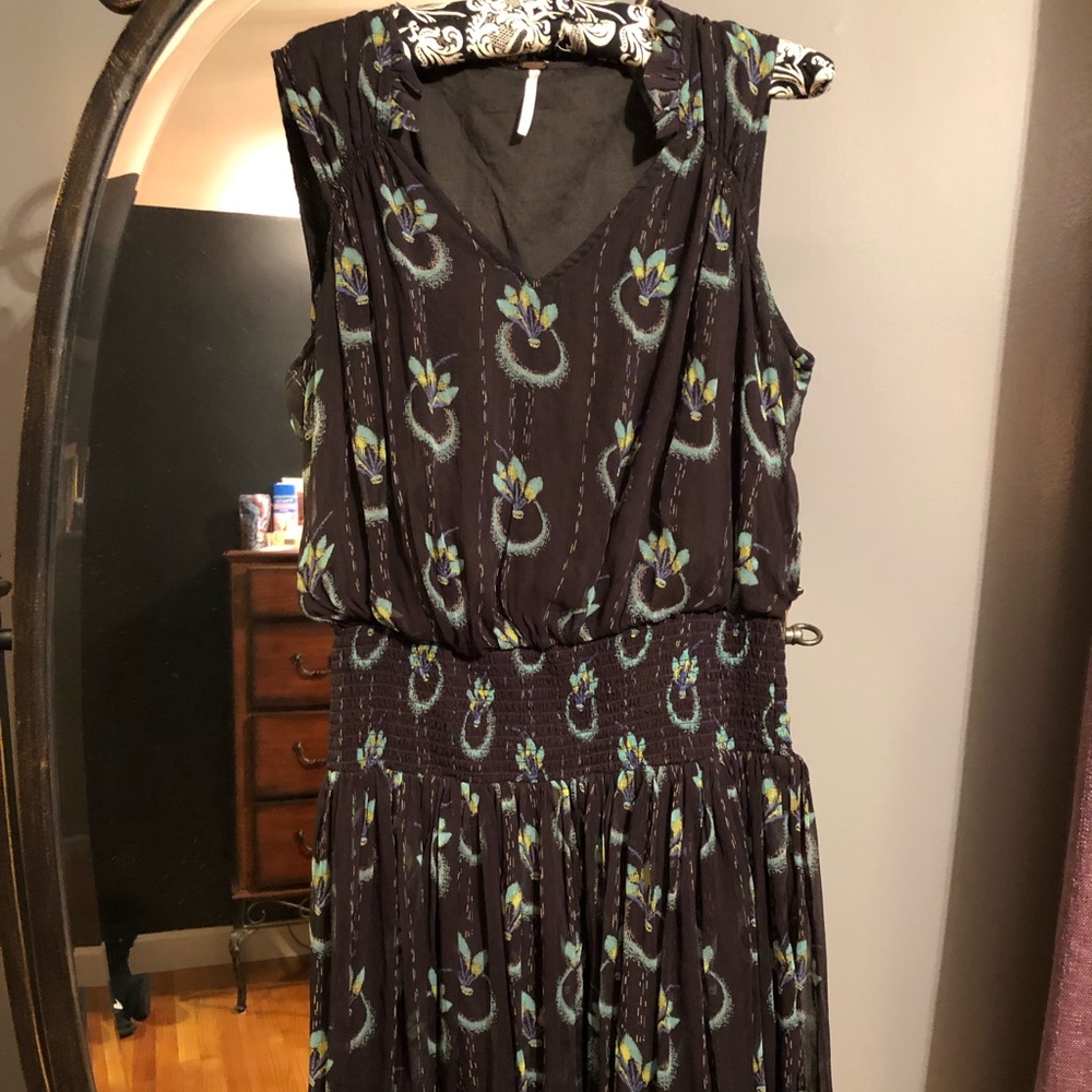 Free people peacock mini dress (small)